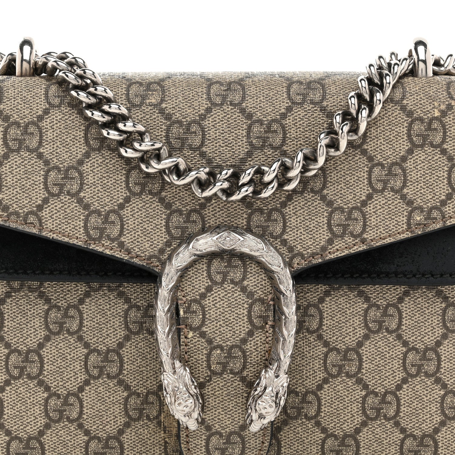 Gucci GG Supreme Monogram Mini Dionysus Shoulder Bag Black 8 of 10