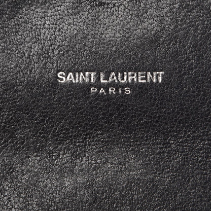 Saint Laurent Sheepskin Matelasse Chevron Monogram Large College Satchel Black 7 of 13