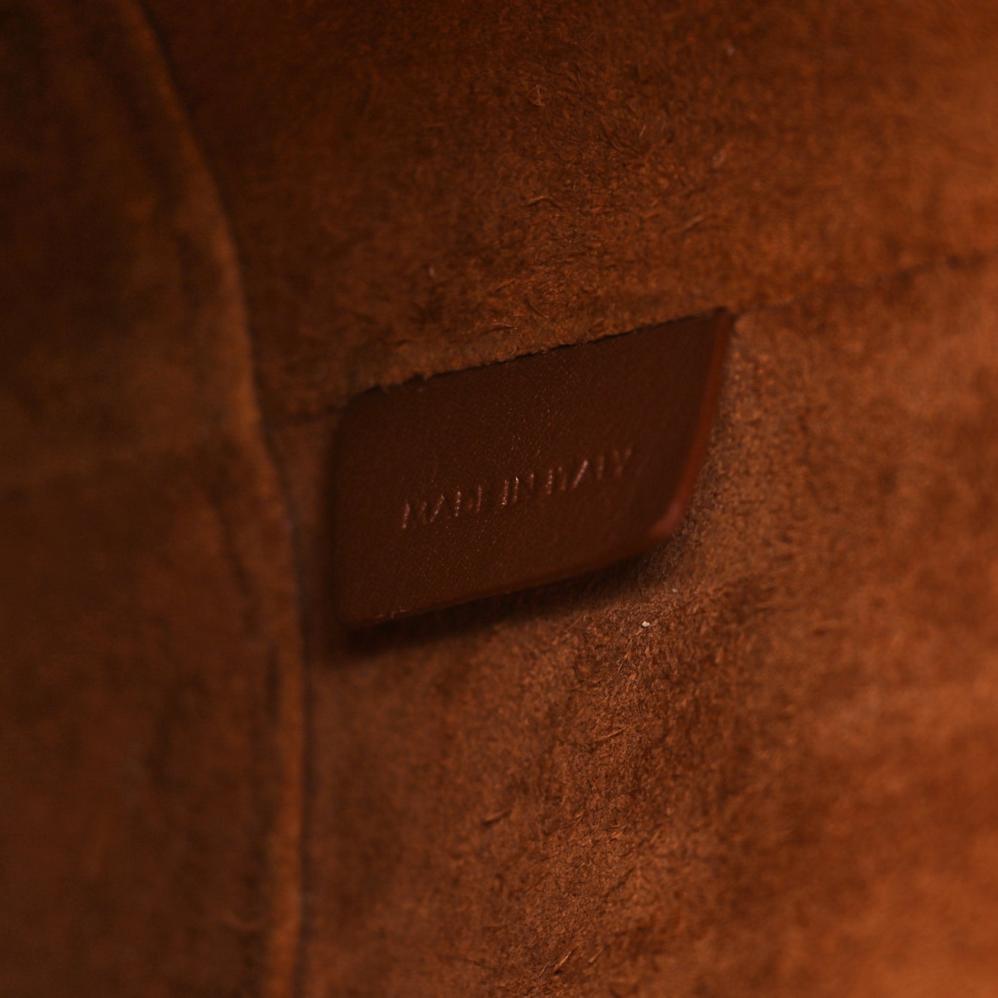 Smooth Calfskin Small Cuir Triomphe Bucket Bag Tan