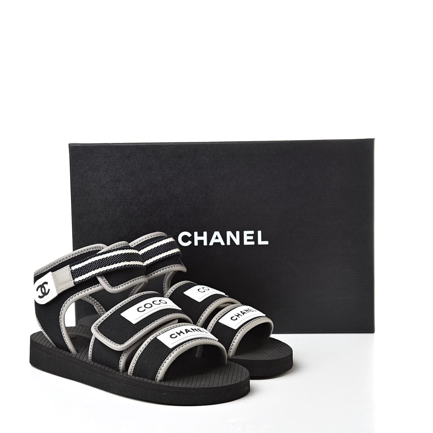 Lambskin Jersey Coco Sandals 38 Black