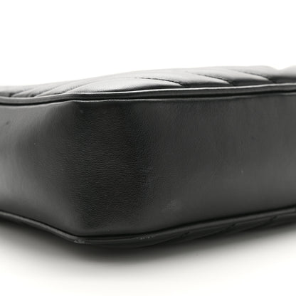 Saint Laurent Calfskin Matelasse Monogram Lou Camera Bag Black 9 of 13