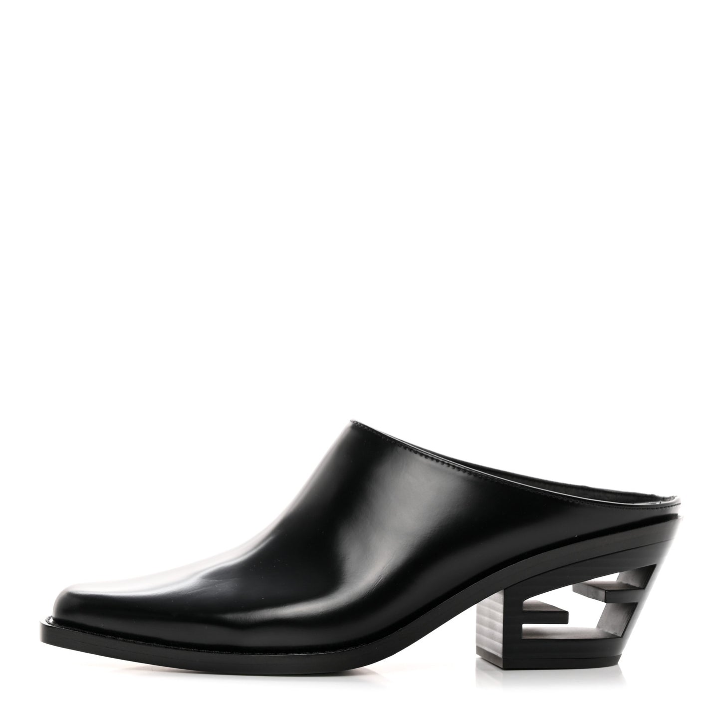 Vitello Abrasivato FF Cut Mules 39.5 Black