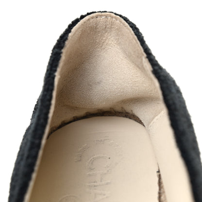Chanel Fabric Patent Calfskin CC Espadrilles 40 Black 9 of 10