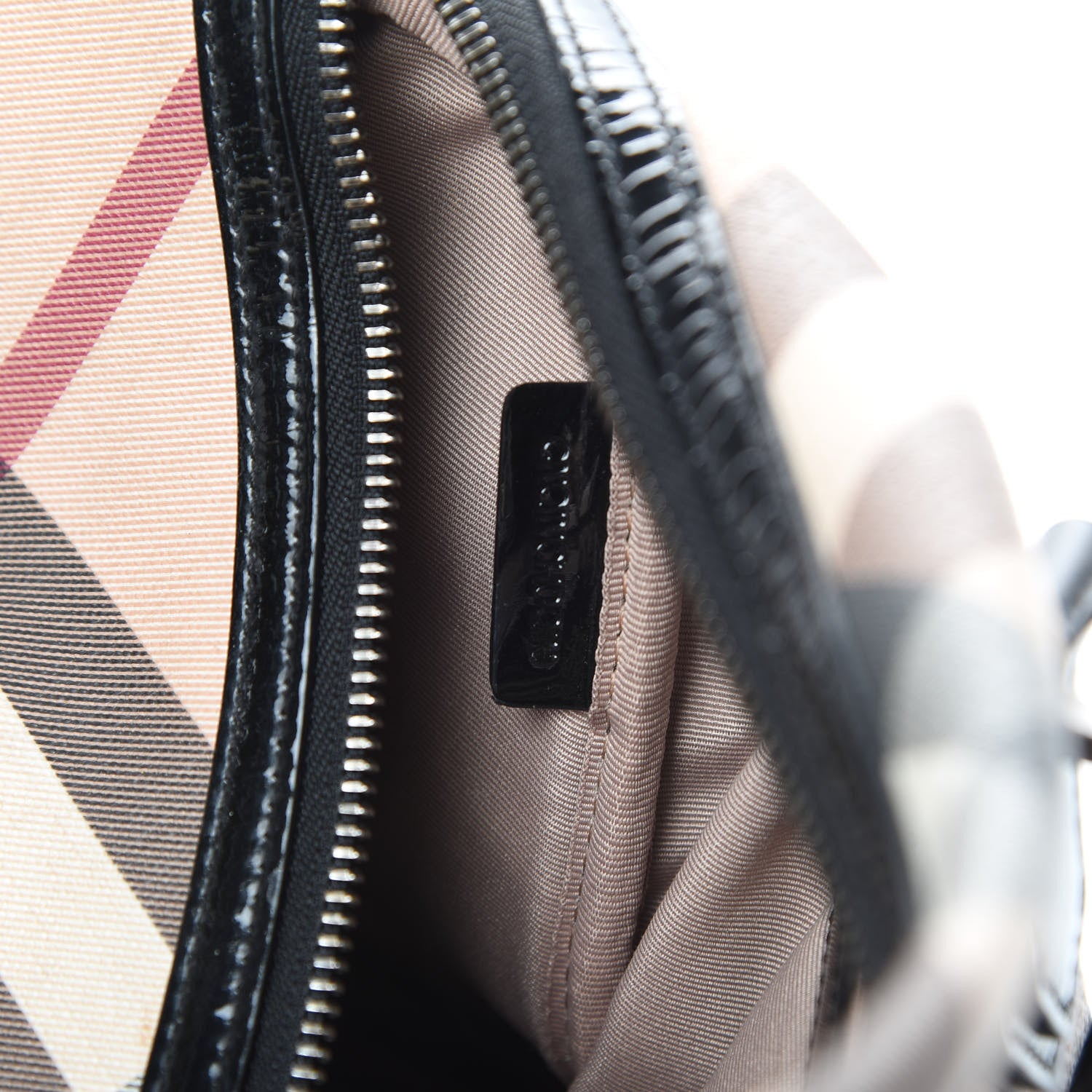 Burberry Nova Check Small Chester Bowling Bag Black 8 of 17