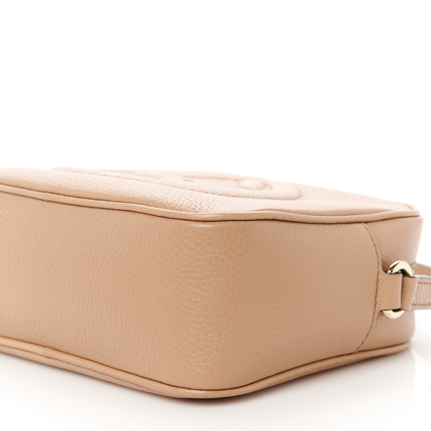 Pebbled Calfskin Small Soho Disco Bag Camelia