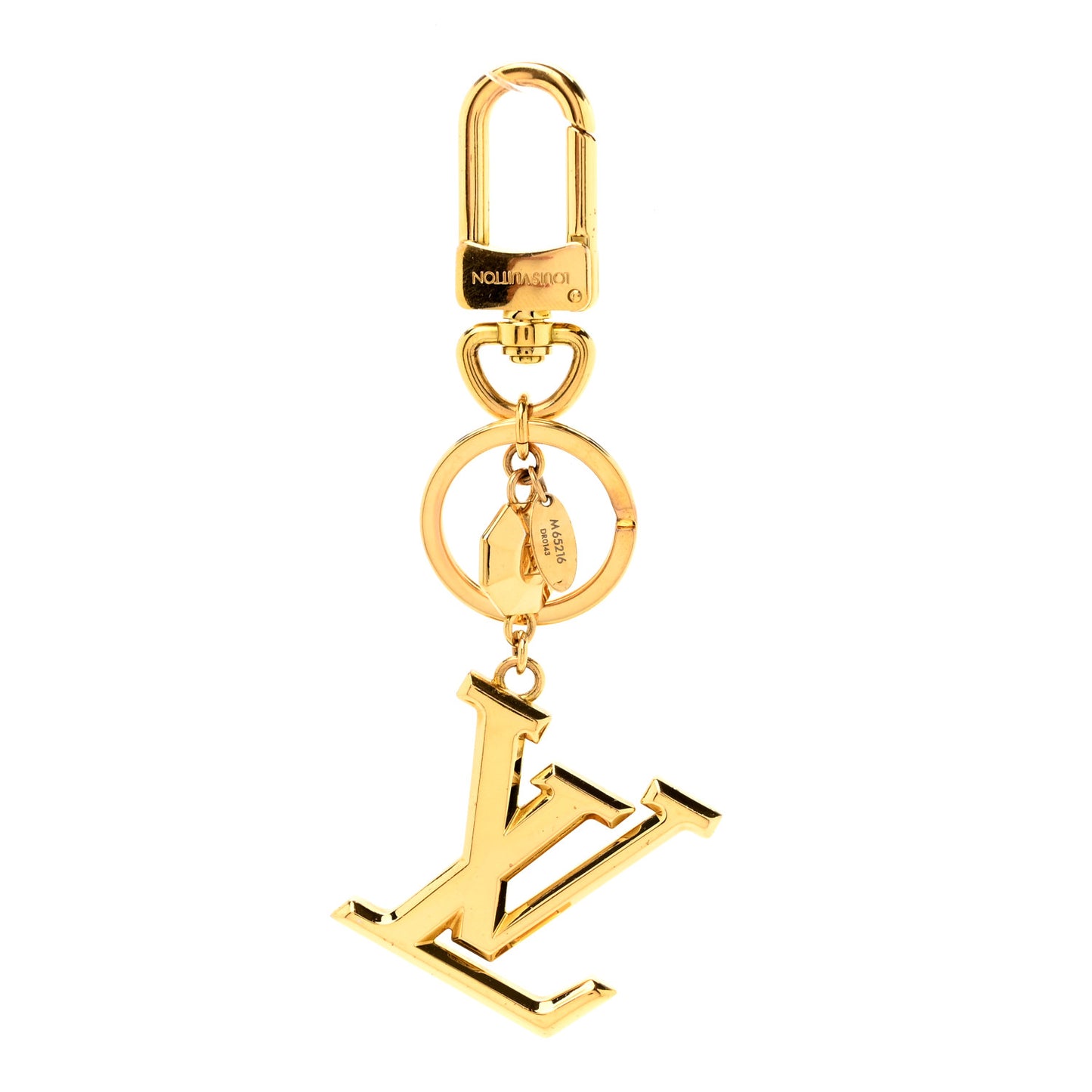 LV Facettes Bag Charm Key Holder Gold
