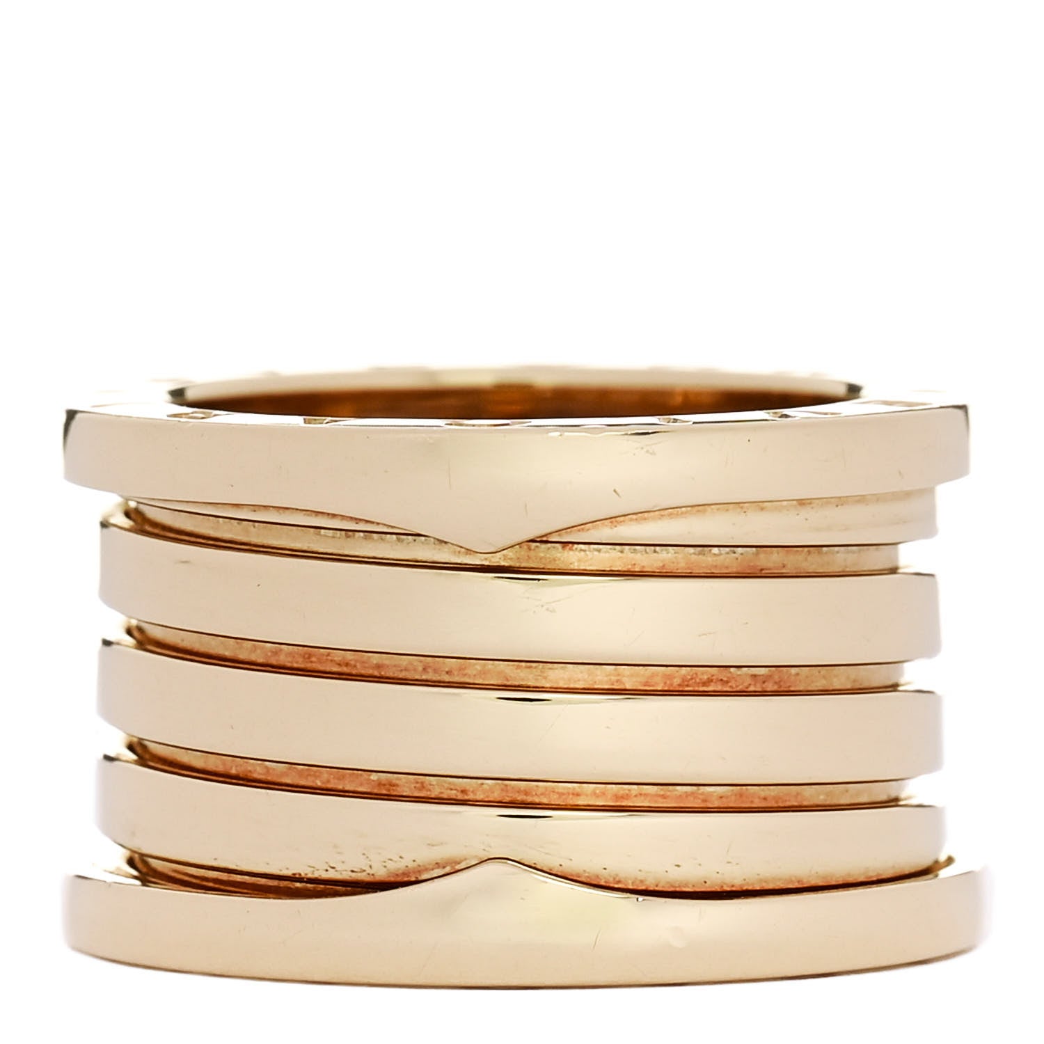 Bulgari 18K Yellow Gold B.Zero1 Four-Band Ring 52 6 1 of 4