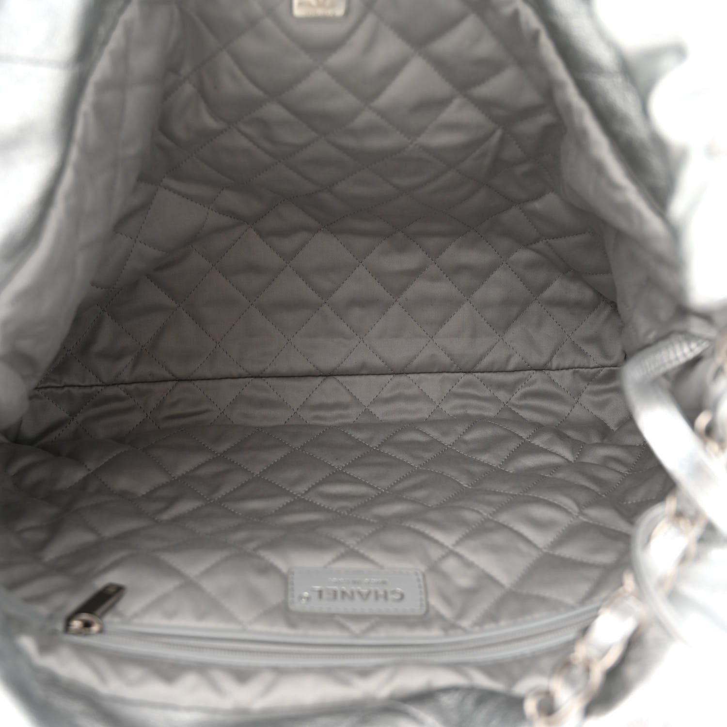Chanel Metallic Calfskin Quilted Chanel 22 Silver 6 of 13