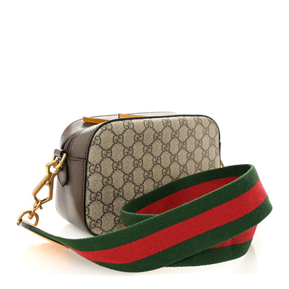 Gucci GG Supreme Monogram Web Neo Vintage Shoulder Bag Beige New Acero Crop 3 of 10