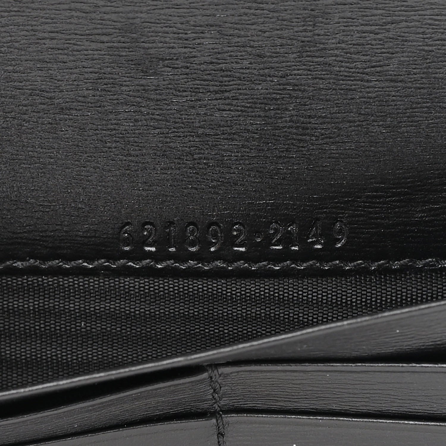 Gucci Boarded Plutone Calfskin Horsebit 1955 Wallet On Chain Black 7 of 16