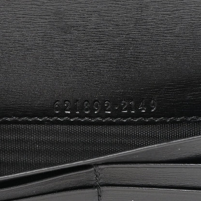 Gucci Boarded Plutone Calfskin Horsebit 1955 Wallet On Chain Black 7 of 16