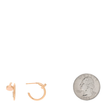 Cartier 18K Pink Gold Juste Un Clou Hoop Earrings 2 of 5