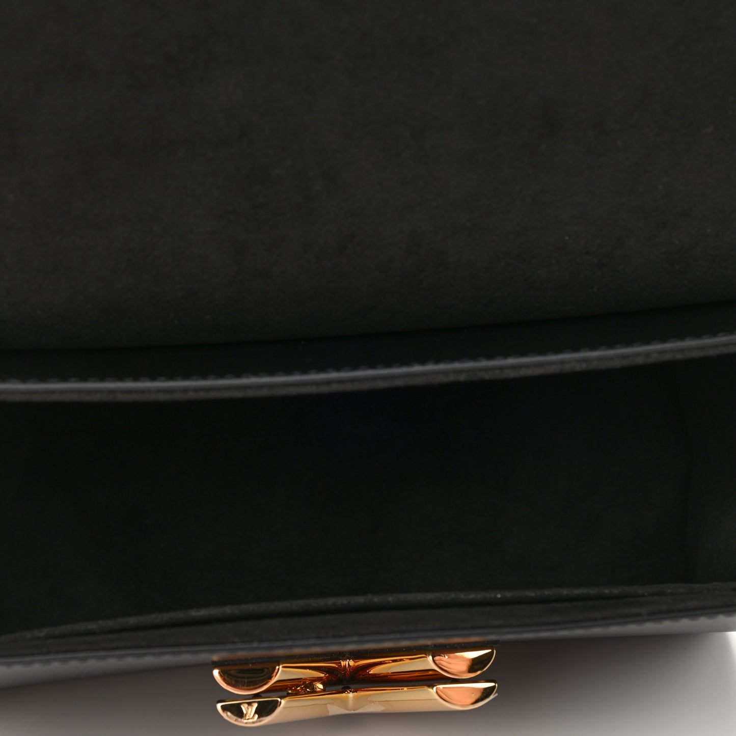 Calfskin Monogram Blossom Twist MM Black
