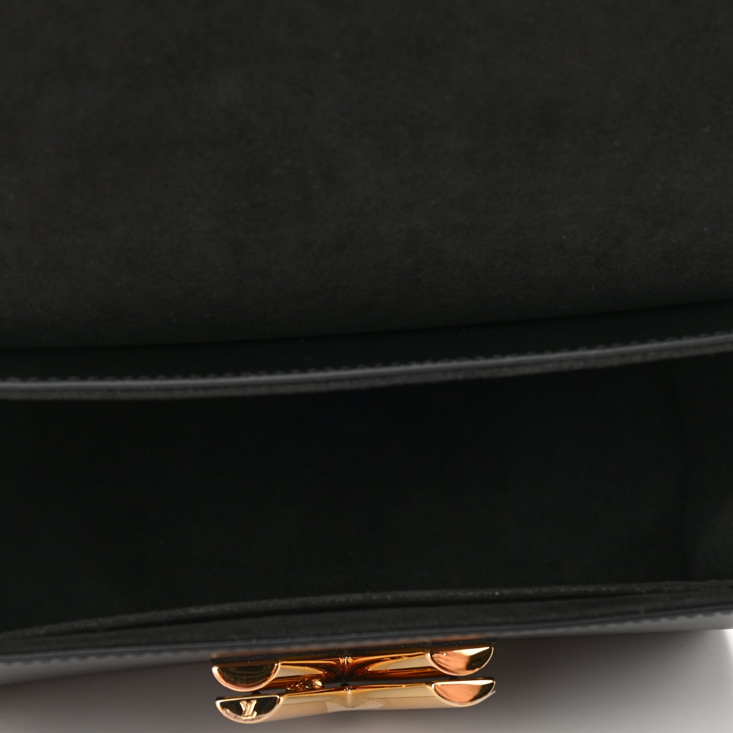 Louis Vuitton Calfskin Monogram Blossom Twist MM Black 5 of 9