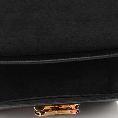 Louis Vuitton Calfskin Monogram Blossom Twist MM Black 5 of 9