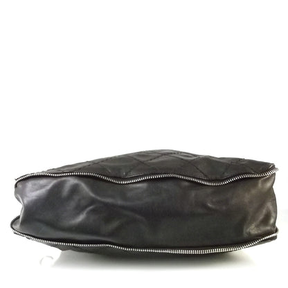 Chanel Lambskin Messenger Tote Black 5 of 8