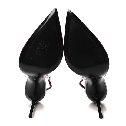Saint Laurent Patent Calfskin Zoe 105 Slingback Pump 38.5 Red 5 of 9