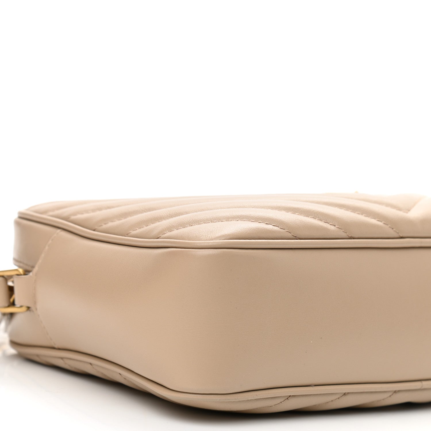 Saint Laurent Calfskin Matelasse Monogram Lou Camera Bag Dark Beige 9 of 13