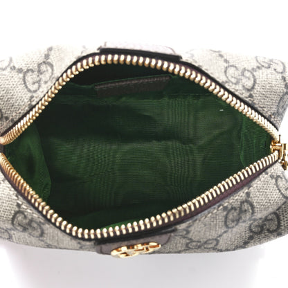 Gucci Soft GG Supreme Monogram Calfskin Small Ophidia Cosmetic Case Beige Ebony New Acero 5 of 11