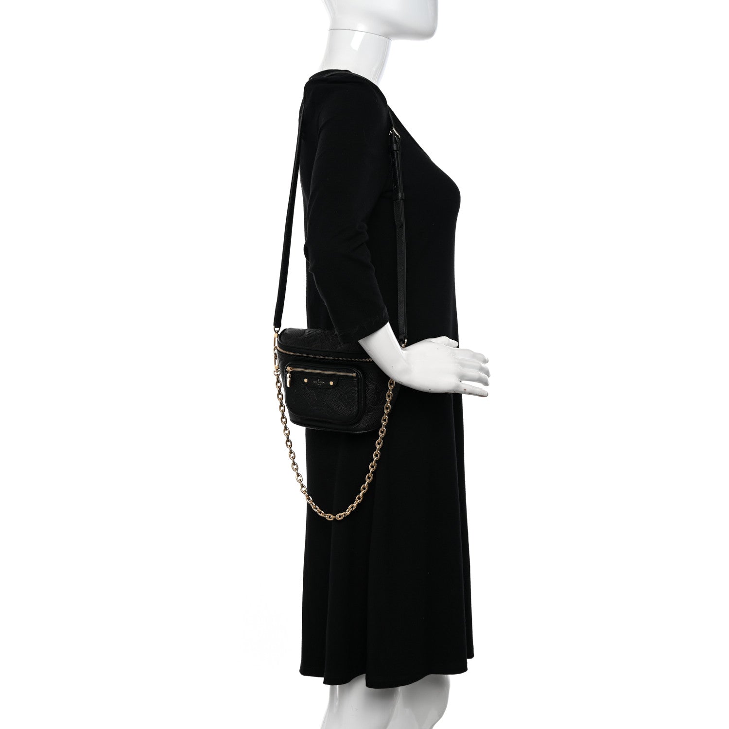 Louis Vuitton Empreinte Mini Bumbag Black 2 of 10