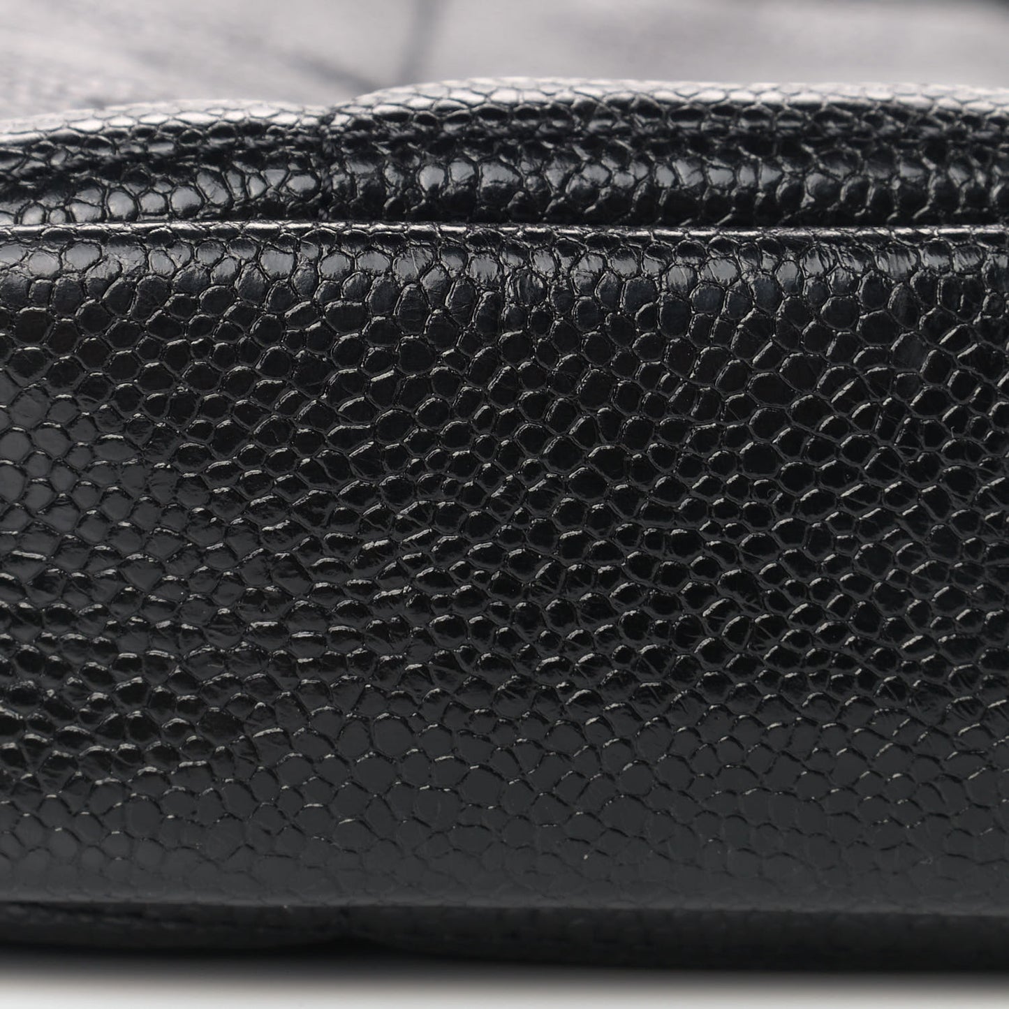 Caviar Quilted Diamond Clutch With Chain Black