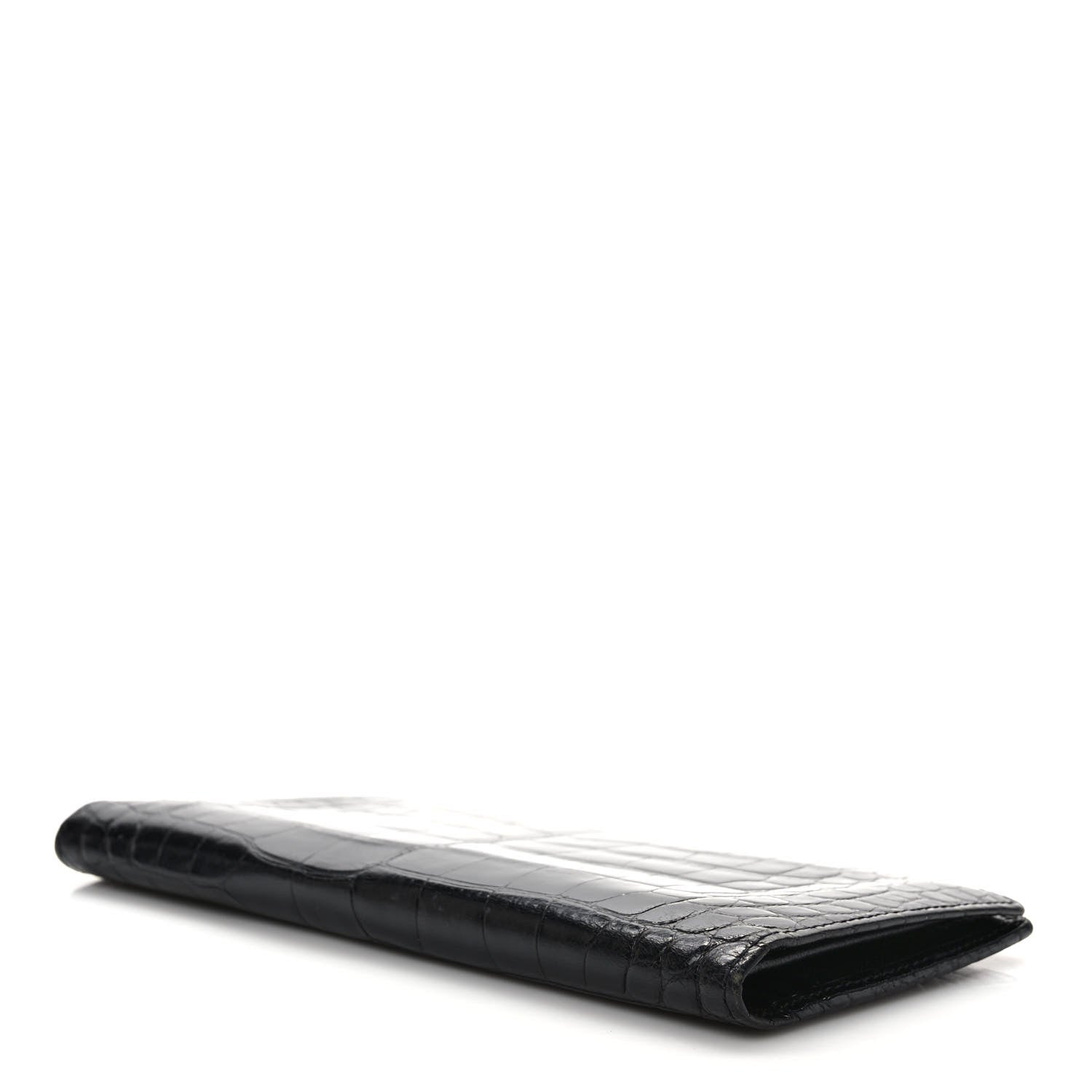 Louis Vuitton Crocodile Brazza Wallet Black 4 of 7