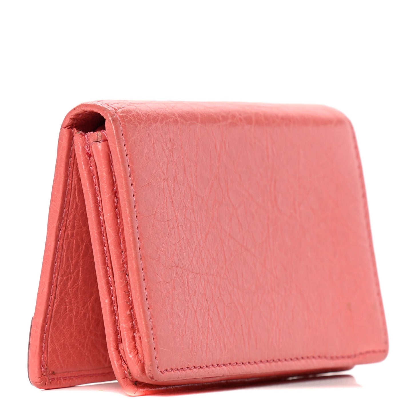 Agneau Classic Hardware Card Case Rose Azalee