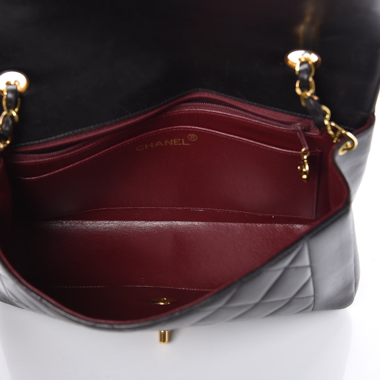Chanel Lambskin Quilted Medium Single Flap Black 5 of 10