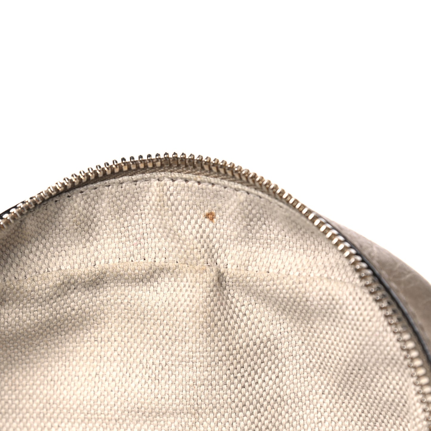 Metallic Pebbled Calfskin Small Soho Disco Bag Golden Beige