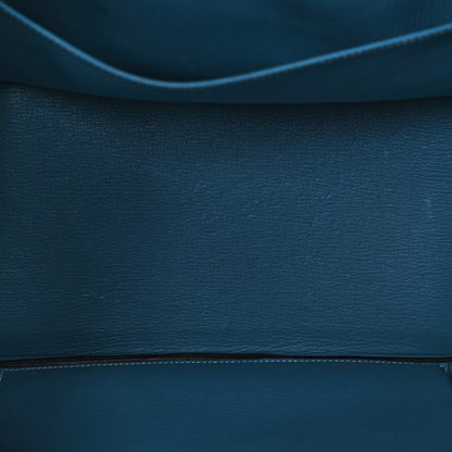 Hermes Taurillon Clemence BIRKIN 35 Blue Jean 5 of 13