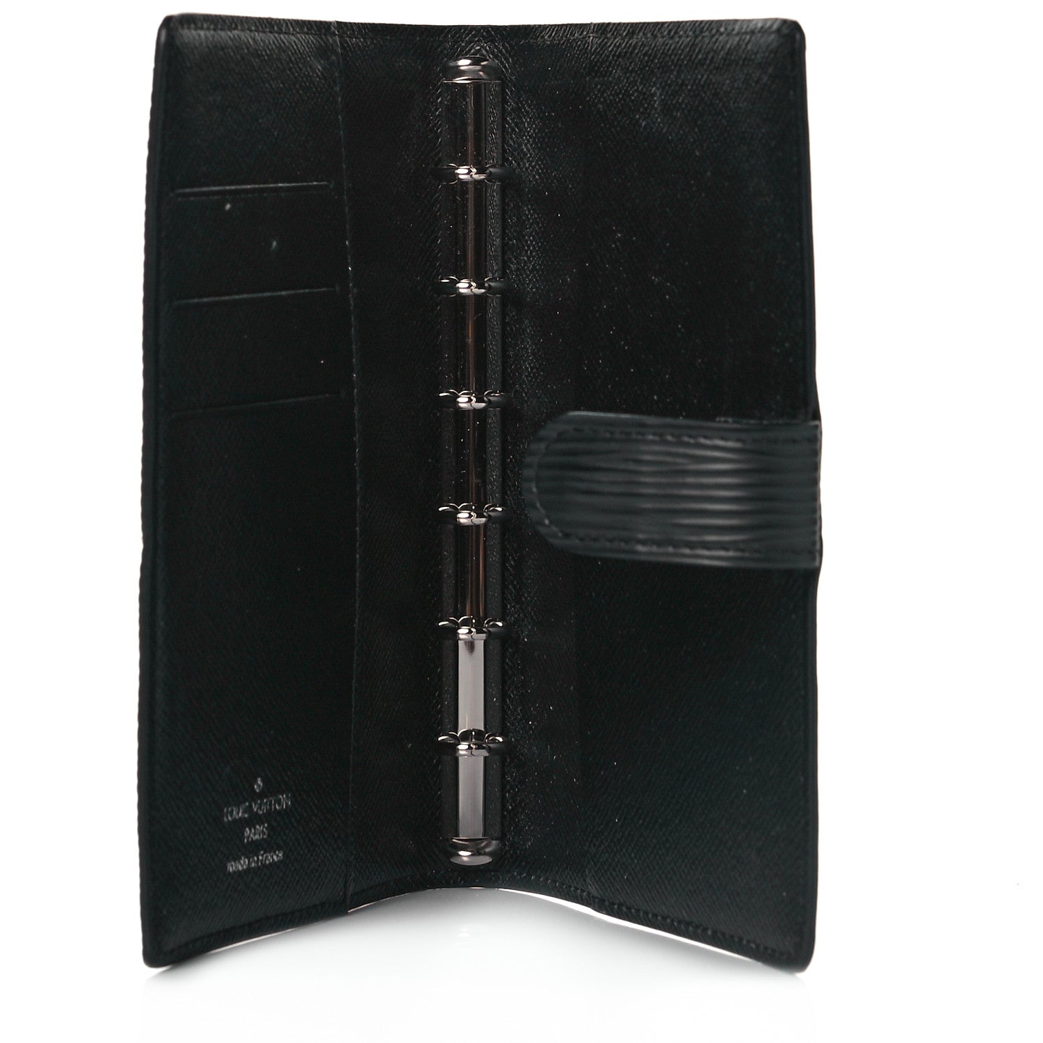 Louis Vuitton Epi Small Ring Agenda Cover Black 5 of 11
