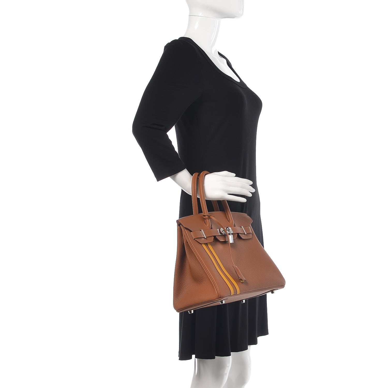Hermes Togo Swift Officier Birkin 30 Gold Ambre 2 of 33