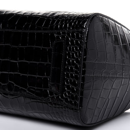 Givenchy Calfskin Crocodile Embossed Small Antigona Black 12 of 17