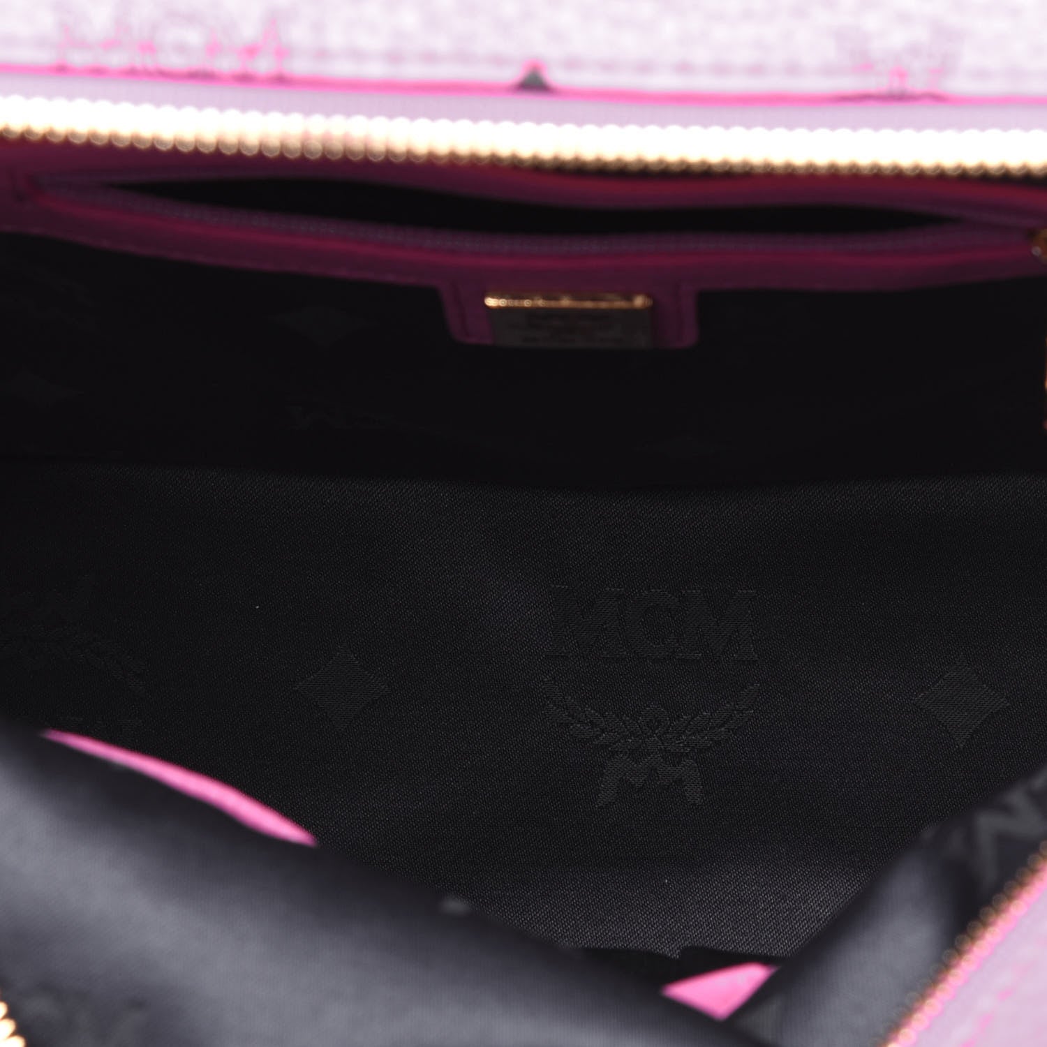 MCM Visetos Studded Small Stark M Backpack Pink 4 of 14