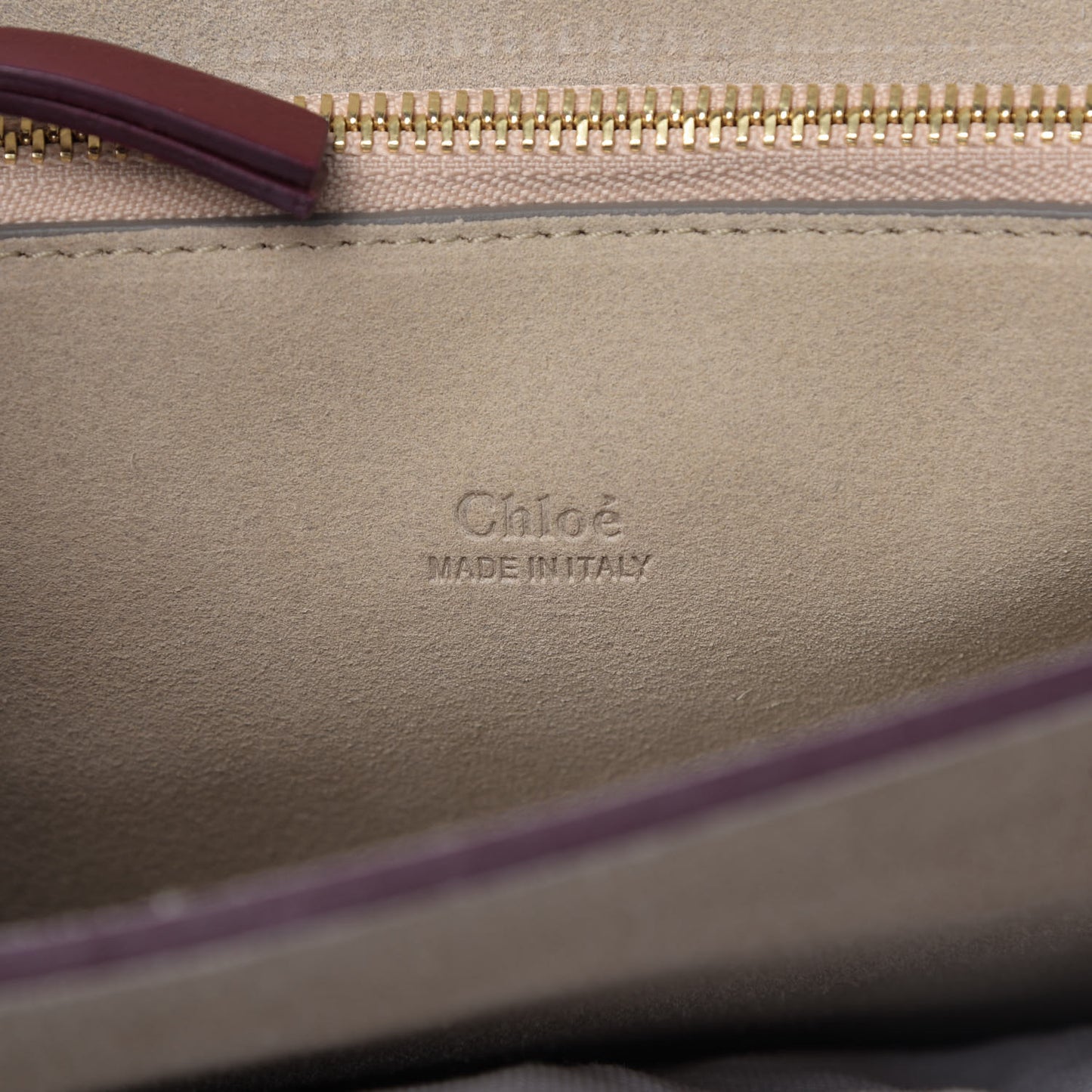Calfskin Suede Medium Faye Shoulder Bag Plum Purple