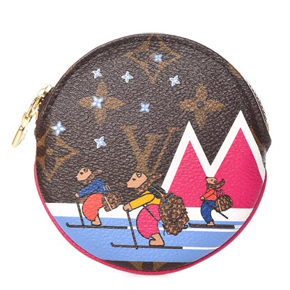 Louis Vuitton Monogram 2018 Christmas Animation Round Coin Purse 1 of 7