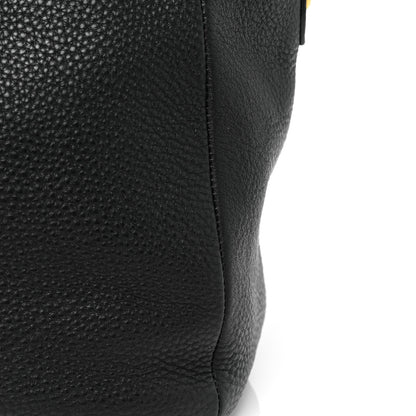 Prada Vitello Daino Tote Black 10 of 11