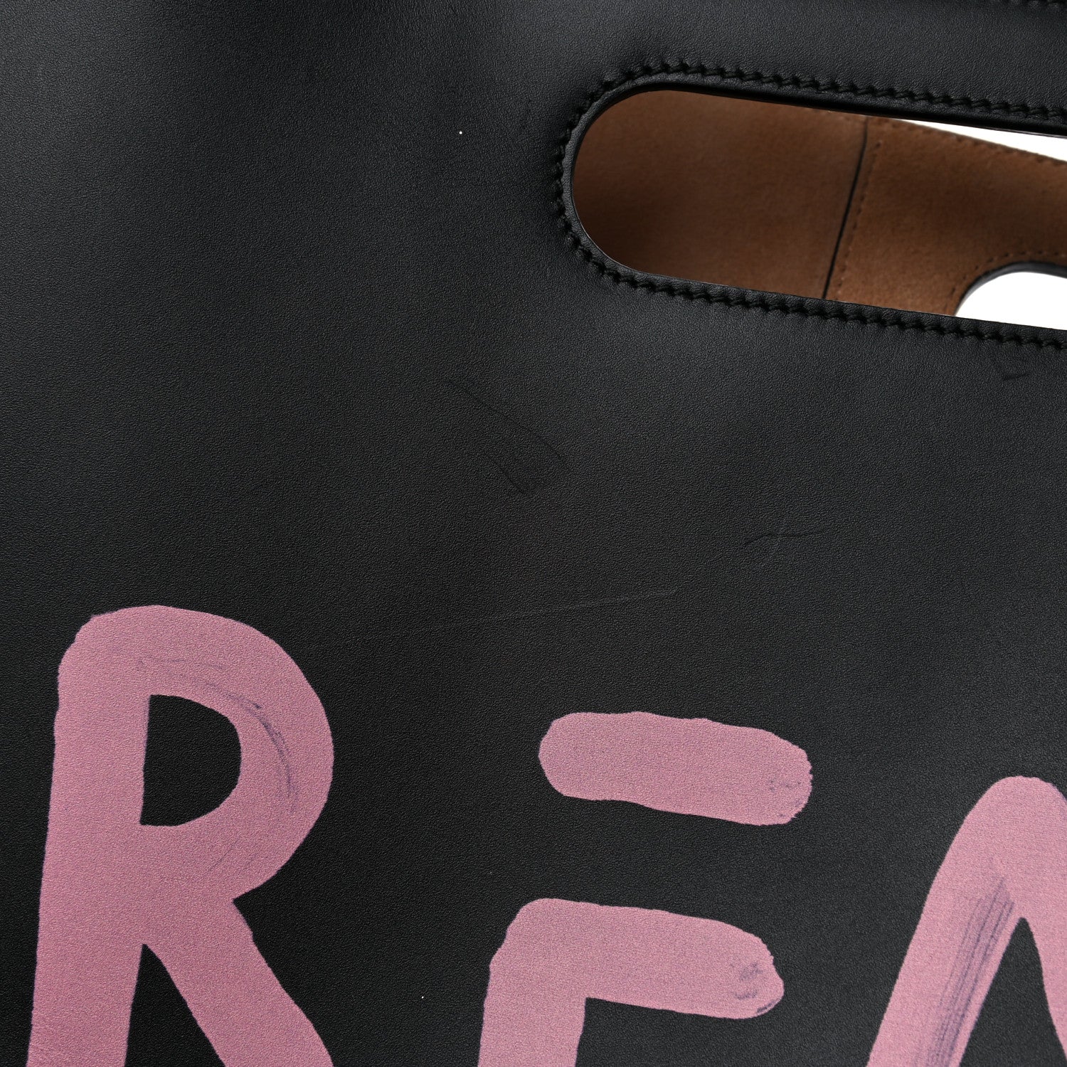 Gucci Calfskin GucciGhost Real Medium XL Tote Black Pink 20 of 20
