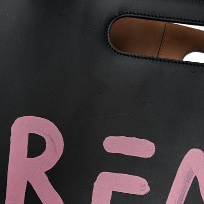 Gucci Calfskin GucciGhost Real Medium XL Tote Black Pink 20 of 20