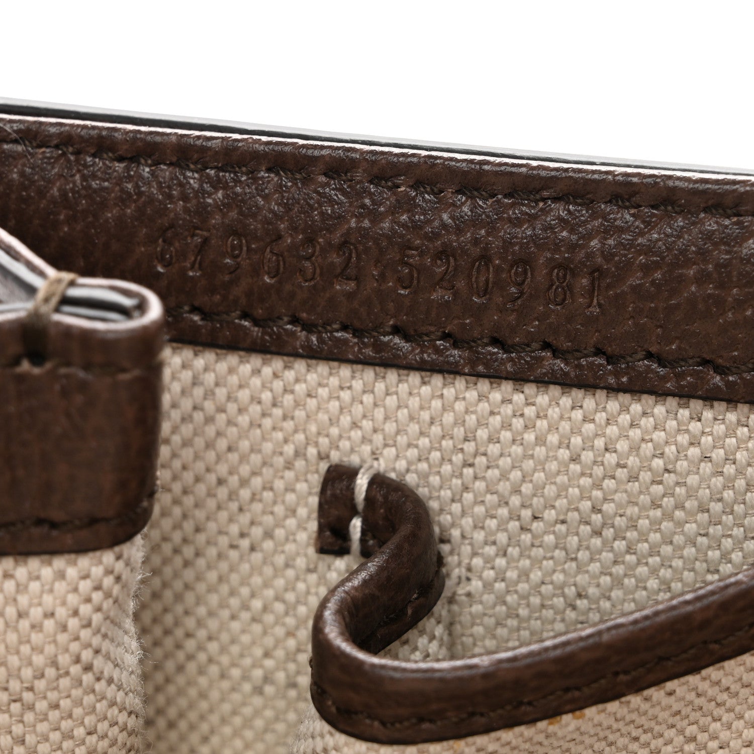 Gucci GG Supreme Monogram Studded Calfskin Centum Medium Bamboo 1947 Top Handle Bag Beige Ebony Multicolor 8 of 11