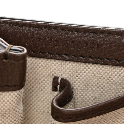 Gucci GG Supreme Monogram Studded Calfskin Centum Medium Bamboo 1947 Top Handle Bag Beige Ebony Multicolor 8 of 11