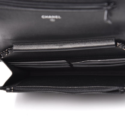 Chanel Caviar Quilted Boy Wallet On Chain WOC So Black 7 of 14