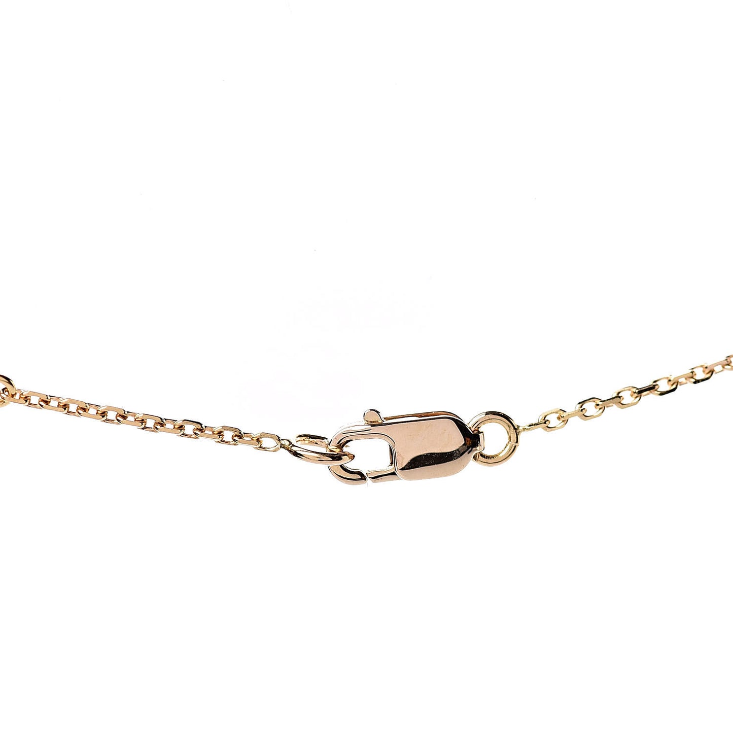 18K Yellow Gold Mother of Pearl Sweet Alhambra Butterfly Pendant Necklace