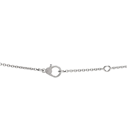 Hermes 18K White Gold Diamond Finesse Pendant Necklace 4 of 6
