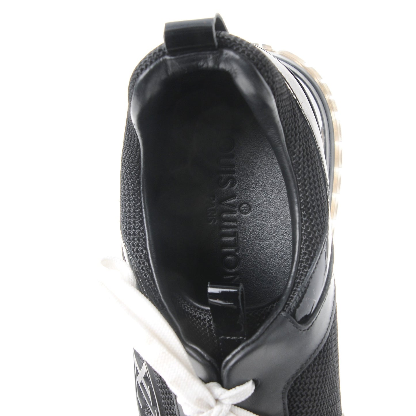 Calfskin Run Away Sneakers 39.5 Black