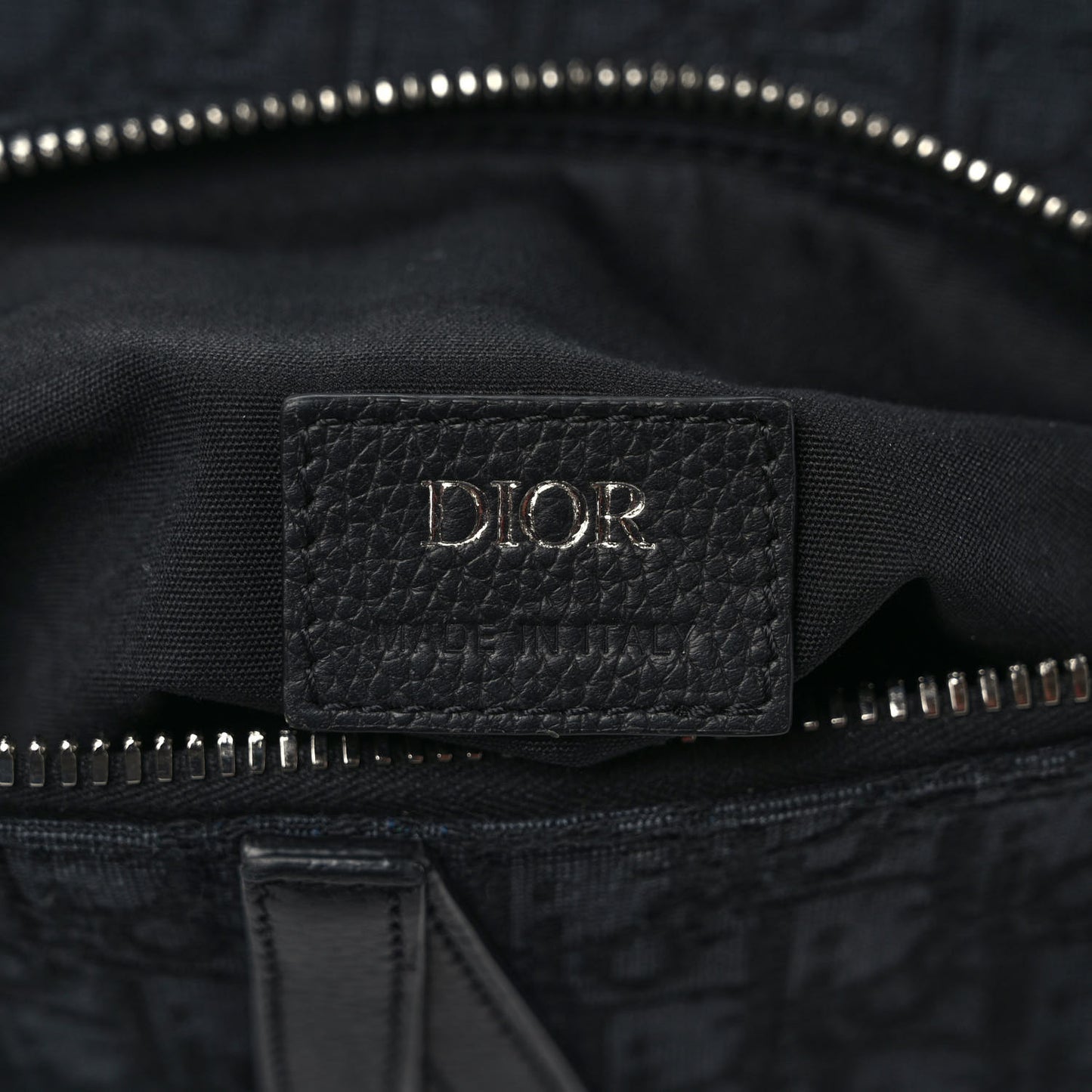 Oblique Mens Saddle Bag Black Blue