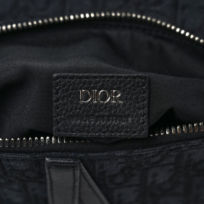 Christian Dior Oblique Mens Saddle Bag Black Blue 6 of 9