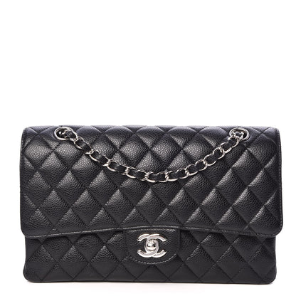 Chanel Caviar Quilted Medium Double Flap Black 1 of 9
