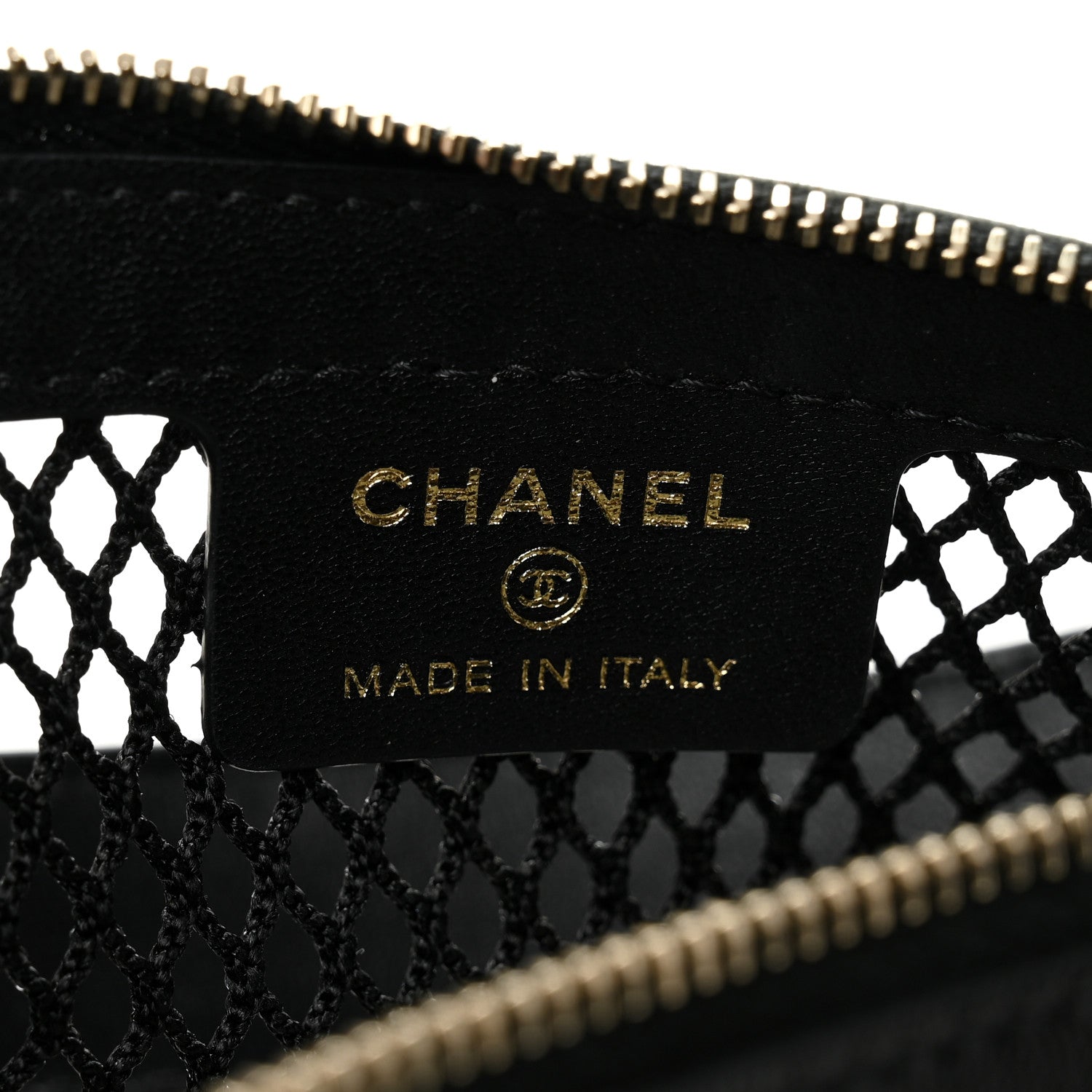 Chanel Mesh Shiny Lambskin Chain Hobo Black 7 of 12