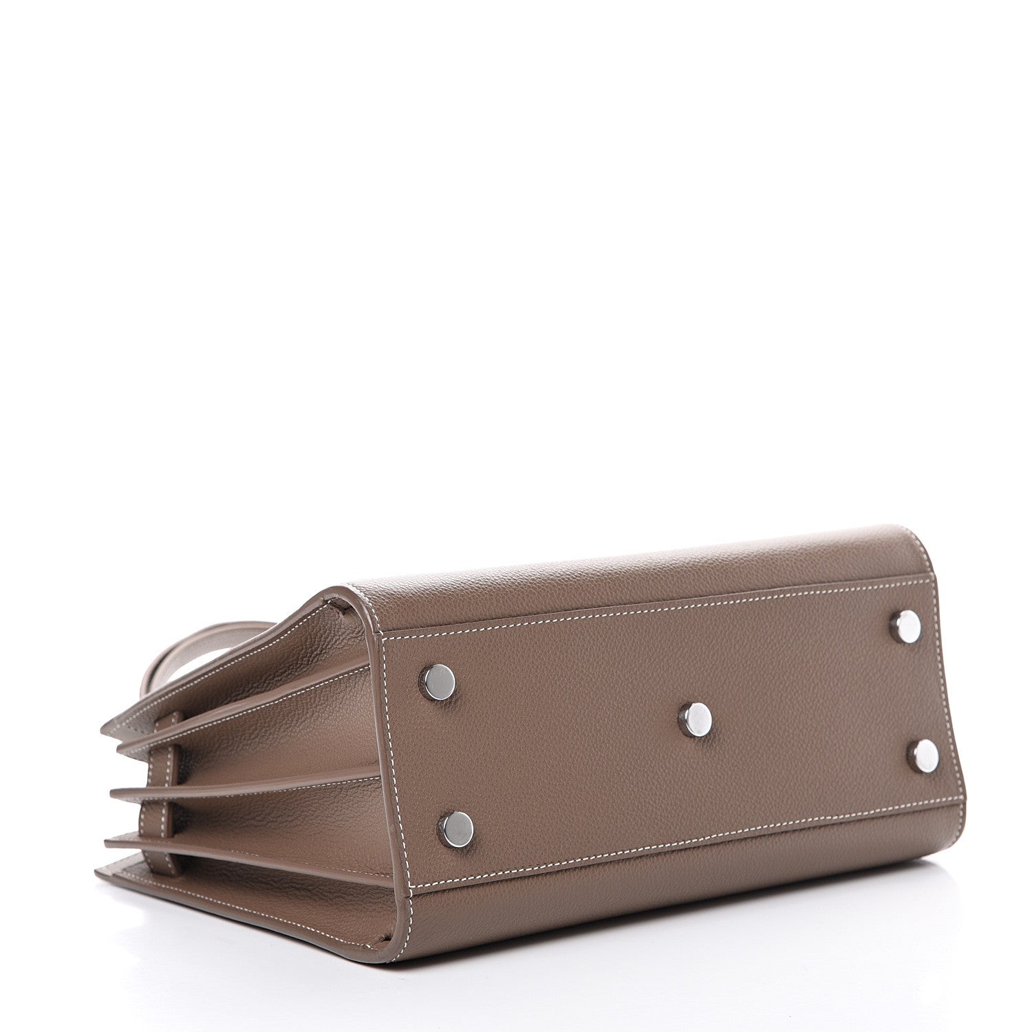Saint Laurent Grained Calfskin Baby Sac De Jour Taupe 3 of 9